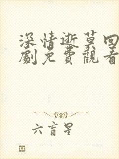 深情逝莫回头短剧免费观看高清版