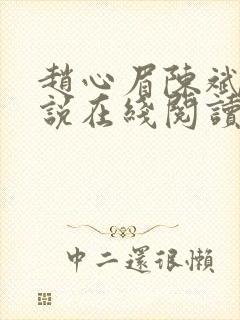 赵心眉陈斌的小说在线阅读