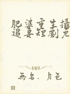 肥婆重生摄政王追妻短剧免费观看