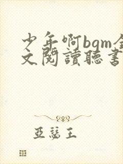 少年啊bgm全文阅读听书