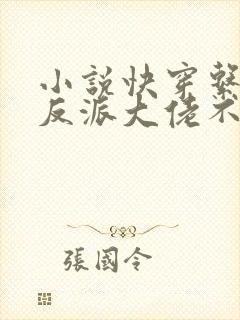 小说快穿系统:反派大佬不好惹