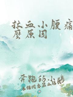 拉血小腹痛是什么原因