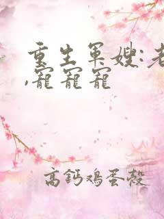 重生军嫂:老公,宠宠宠