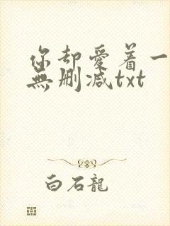 你却爱着一个他无删减txt