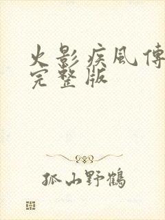 火影疾风传免费完整版
