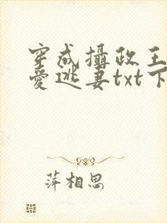 穿成摄政王的侍爱逃妻txt下载