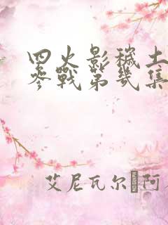 四火影秽土转生参战第几集