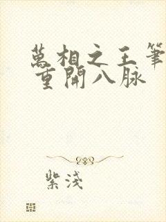 万相之王笔趣阁 重开八脉