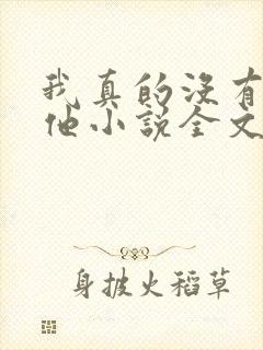 我真的没有引诱他小说全文免费阅读笔趣阁