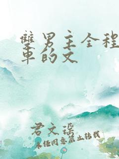 双男主全程都是车的文