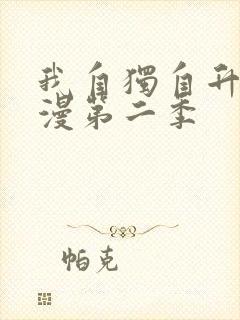 我自独自升级动漫第二季