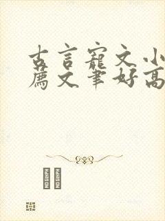 古言宠文小说推荐文笔好高质量