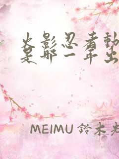 火影忍者动画片是哪一年出的