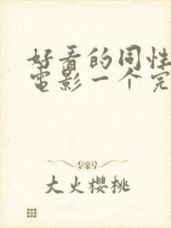 好看的同性恋剧电影一个完美的结局