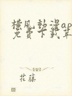 横风动漫app免费下载苹果版