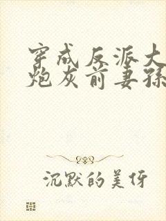 穿成反派大佬的炮灰前妻孙筱西