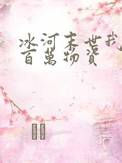 冰河末世我囤了百万物资