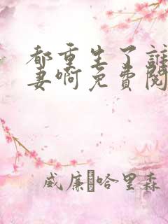 都重生了谁还追妻啊免费阅读