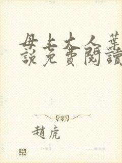 母上大人叶亦小说免费阅读