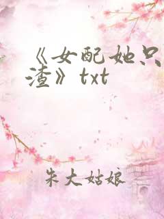 《女配她只想被渣》txt