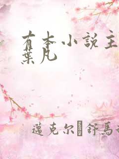 有本小说主角叫叶凡