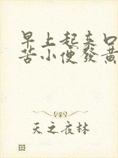 早上起来口干口苦小便发黄