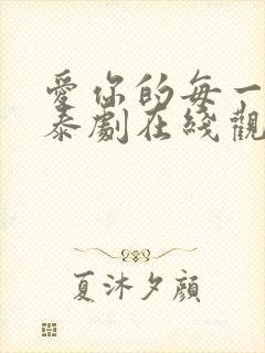 爱你的每一个我泰剧在线观看