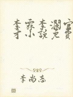 李霖李澜官场奇才小说免费阅读