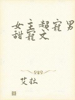 女主超宠男主的甜宠文