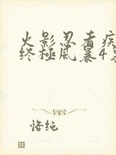 火影忍者疾风传终极风暴4慕留人传