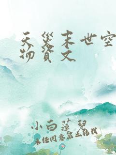 天灾末世空间囤物资文