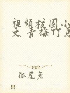 视频校园小说甜文 青梅竹马