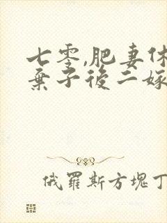 七零,肥妻休夫弃子后二嫁高冷首长