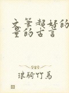 文笔超好的高质量的古言