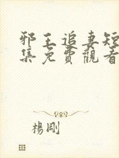 邪王追妻短剧全集免费观看