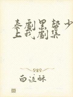 泰剧黑帮少爷爱上我剧集