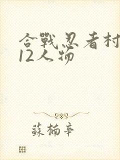合战忍者村最强12人物