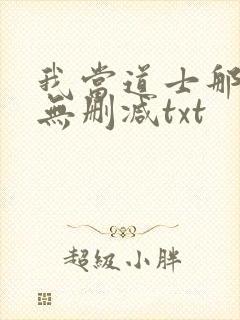 我当道士那些年无删减txt