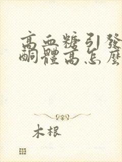 高血糖引发的尿酮体高怎么办