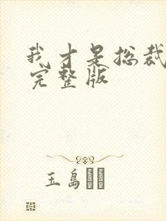 我才是总裁夫人完整版