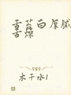 舌苔白厚腻口干舌燥