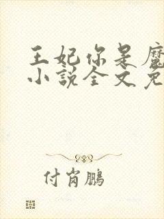 王妃你是魔鬼吗小说全文免费阅读