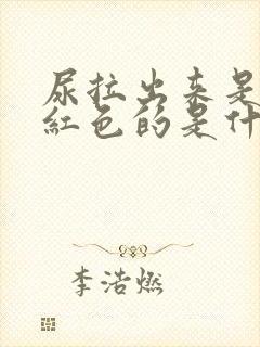 尿拉出来是有点红色的是什么原因