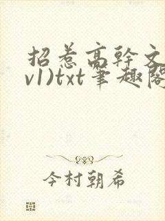 招惹高干文(1v1)txt笔趣阁