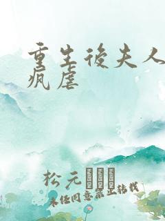 重生后夫人她发疯虐