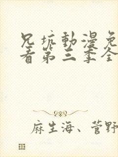 兄坑动漫免费观看第三季全集