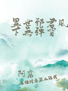 异世邪君风凌天下无弹窗