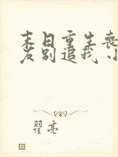 末日重生丧尸男友别追我 小说完整免费