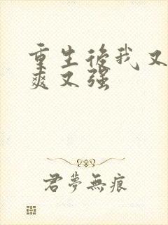 重生后我又飒又爽又强