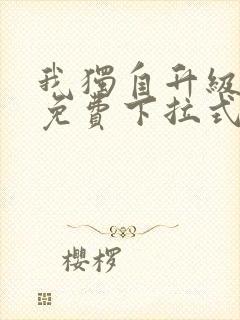 我独自升级漫画免费下拉式在线看